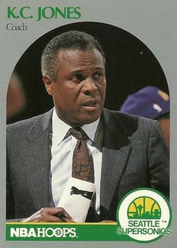 #329 K.C. Jones - Seattle SuperSonics - 1990-91 Hoops Basketball