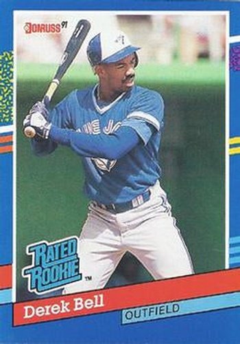 #32 Derek Bell - Toronto Blue Jays - 1991 Donruss Baseball