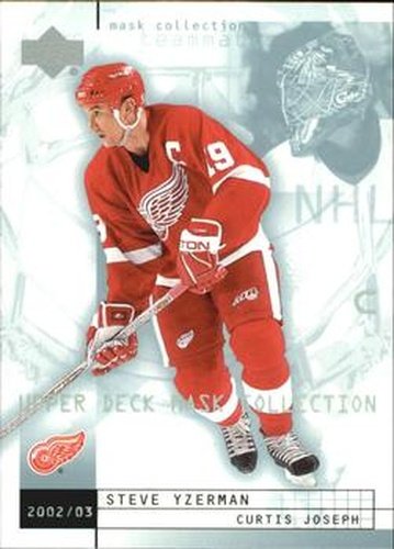 #32 Steve Yzerman / Curtis Joseph - Detroit Red Wings - 2002-03 Upper Deck Mask Collection Hockey
