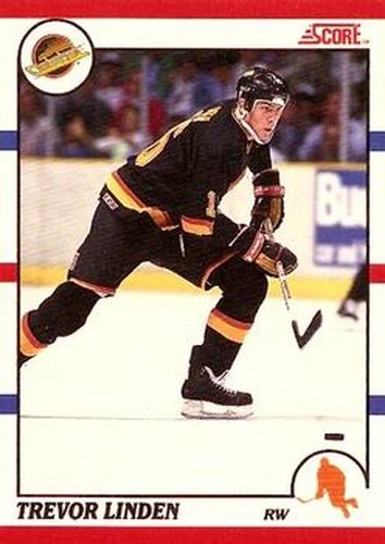#32 Trevor Linden - Vancouver Canucks - 1990-91 Score Canadian Hockey