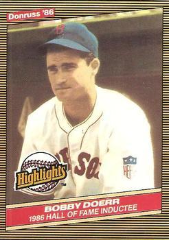 #32 Bobby Doerr - Boston Red Sox - 1986 Donruss Highlights Baseball