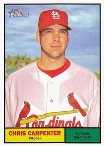#32 Chris Carpenter - St. Louis Cardinals - 2010 Topps Heritage Baseball