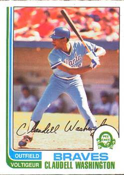 #32 Claudell Washington - Atlanta Braves - 1982 O-Pee-Chee Baseball