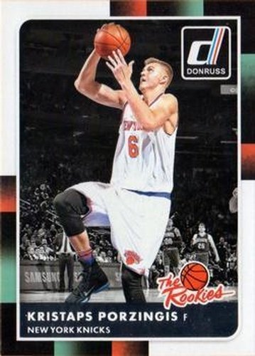 #32 Kristaps Porzingis - New York Knicks - 2015-16 Donruss - The Rookies Basketball