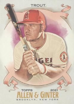 #32 Mike Trout - Los Angeles Angels - 2021 Topps Allen & Ginter Baseball