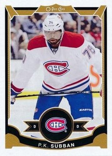 #32 P.K. Subban - Montreal Canadiens - 2015-16 O-Pee-Chee Hockey