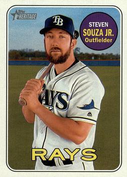 #32 Steven Souza Jr. - Tampa Bay Rays - 2018 Topps Heritage Baseball