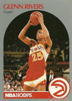 #32 Glenn Rivers - Atlanta Hawks - 1990-91 Hoops Basketball