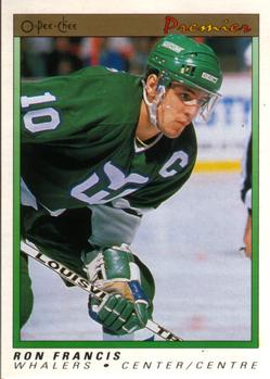 #32 Ron Francis - Hartford Whalers - 1990-91 O-Pee-Chee Premier Hockey