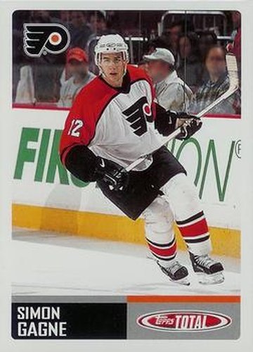 #32 Simon Gagne - Philadelphia Flyers - 2002-03 Topps Total Hockey