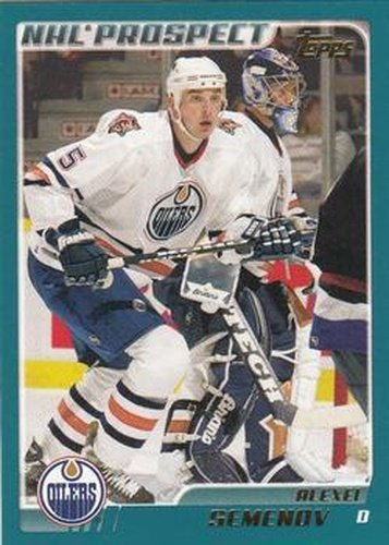 #330 Alexei Semenov - Edmonton Oilers - 2003-04 Topps Hockey