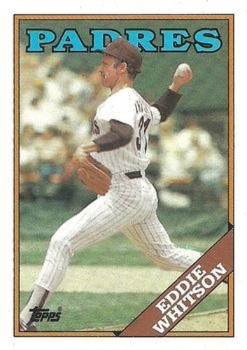 #330 Eddie Whitson - San Diego Padres - 1988 Topps Baseball