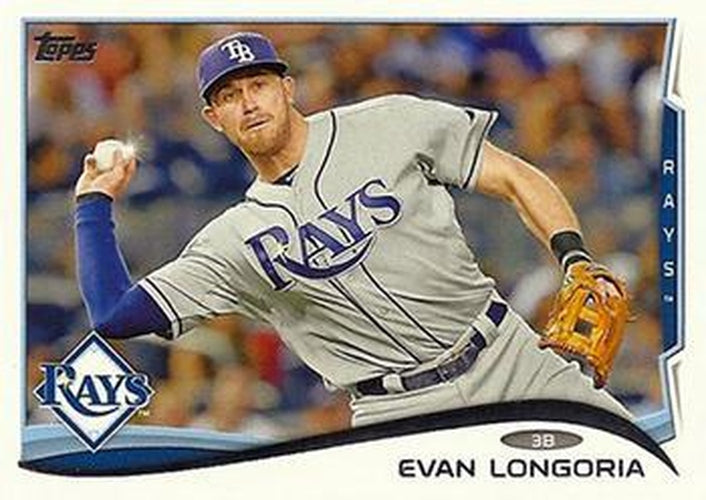 #330c Evan Longoria - Tampa Bay Rays - 2014 Topps Baseball