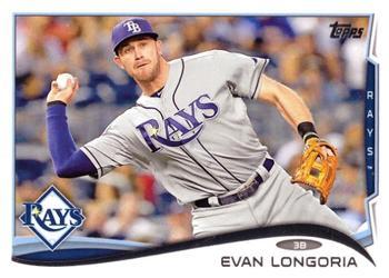 #330d Evan Longoria - Tampa Bay Rays - 2014 Topps Baseball