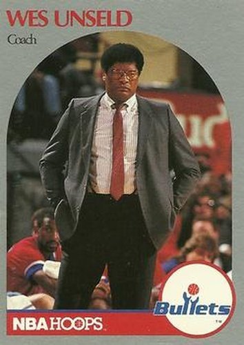 #331 Wes Unseld - Washington Bullets - 1990-91 Hoops Basketball