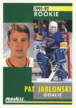 #331 Pat Jablonski - St. Louis Blues - 1991-92 Pinnacle Hockey