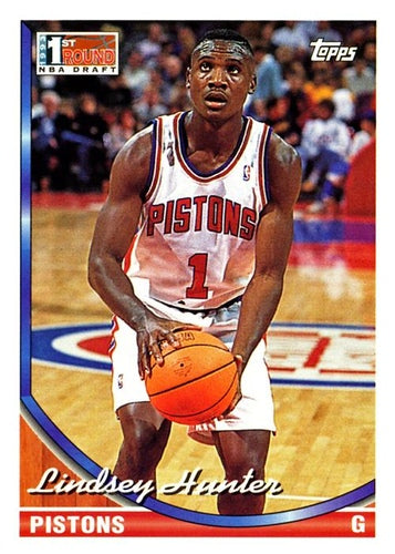 #331 Lindsey Hunter - Detroit Pistons - 1993-94 Topps Basketball