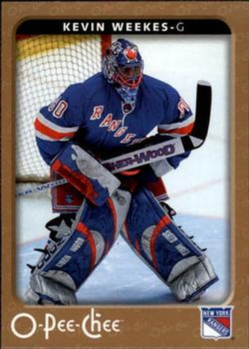 #331 Kevin Weekes - New York Rangers - 2006-07 O-Pee-Chee Hockey
