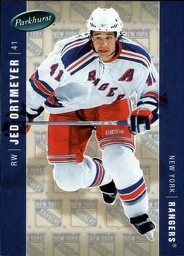#331 Jed Ortmeyer - New York Rangers - 2005-06 Parkhurst Hockey
