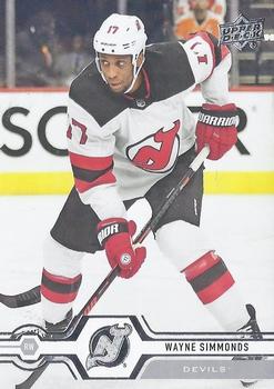 #331 Wayne Simmonds - New Jersey Devils - 2019-20 Upper Deck Hockey