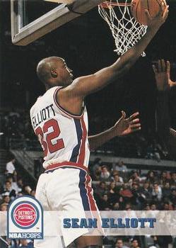#331 Sean Elliott - Detroit Pistons - 1993-94 Hoops Basketball