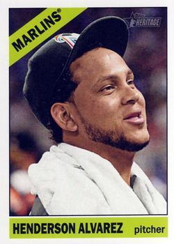 #331a Henderson Alvarez - Miami Marlins - 2015 Topps Heritage Baseball