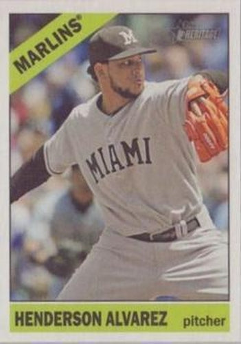 #331b Henderson Alvarez - Miami Marlins - 2015 Topps Heritage Baseball