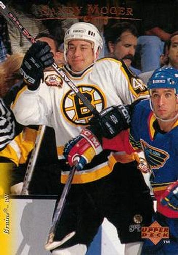 #332 Sandy Moger - Boston Bruins - 1995-96 Upper Deck Hockey