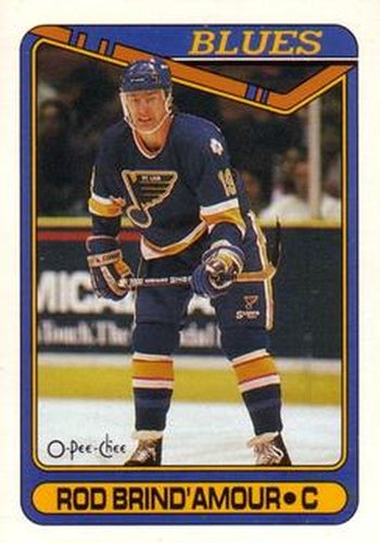 #332 Rod Brind'Amour - St. Louis Blues - 1990-91 O-Pee-Chee Hockey