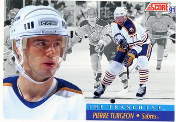 #332 Pierre Turgeon - Buffalo Sabres - 1991-92 Score Canadian Bilingual Hockey