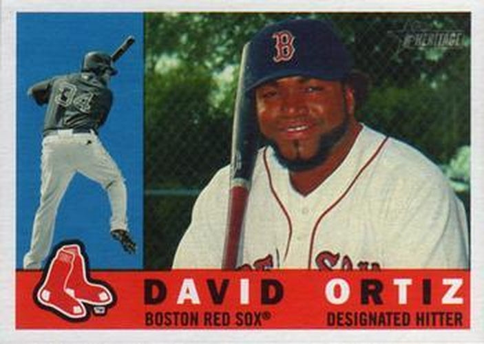 #332 David Ortiz - Boston Red Sox - 2009 Topps Heritage Baseball