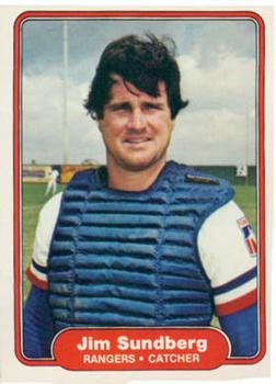 #332 Jim Sundberg - Texas Rangers - 1982 Fleer Baseball