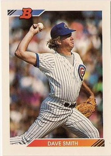 #333 Dave Smith - Chicago Cubs - 1992 Bowman Baseball