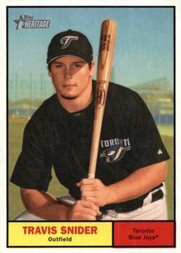 #333 Travis Snider - Toronto Blue Jays - 2010 Topps Heritage Baseball