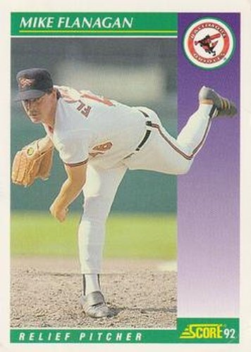 #333 Mike Flanagan - Baltimore Orioles - 1992 Score Baseball