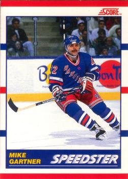 #333 Mike Gartner - New York Rangers - 1990-91 Score Canadian Hockey