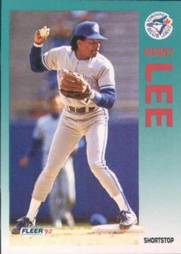 #333 Manuel Lee - Toronto Blue Jays - 1992 Fleer Baseball