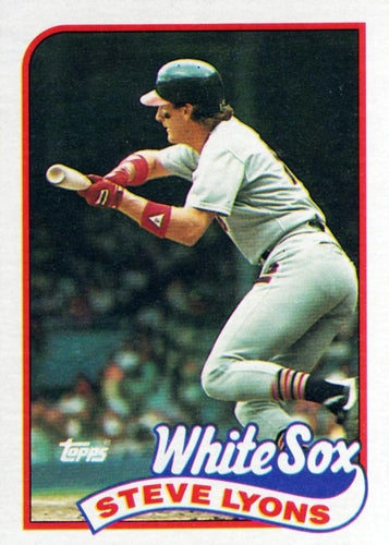 #334 Steve Lyons - Chicago White Sox - 1989 Topps Baseball