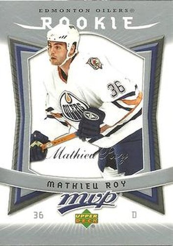 #334 Mathieu Roy - Edmonton Oilers - 2007-08 Upper Deck MVP Hockey