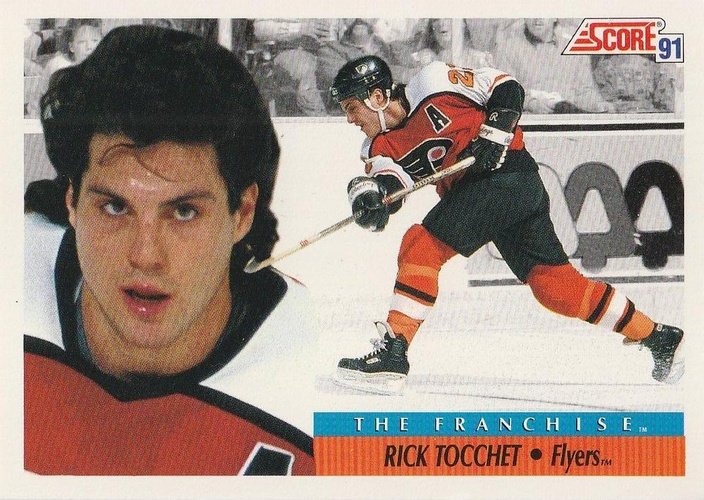 #334 Rick Tocchet - Philadelphia Flyers - 1991-92 Score American Hockey