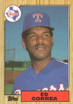#334 Ed Correa - Texas Rangers - 1987 Topps Baseball