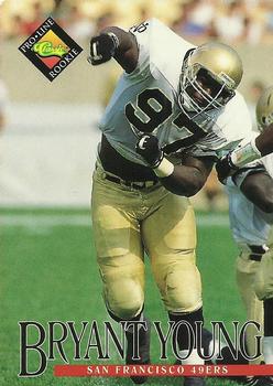 #334 Bryant Young - San Francisco 49ers - 1994 Pro Line Live Football