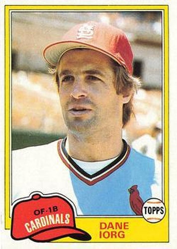 #334 Dane Iorg - St. Louis Cardinals - 1981 Topps Baseball