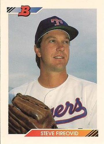#334 Steve Fireovid - Texas Rangers - 1992 Bowman Baseball