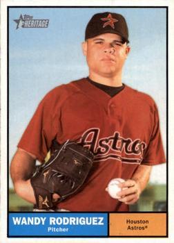 #334 Wandy Rodriguez - Houston Astros - 2010 Topps Heritage Baseball