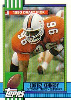 #334 Cortez Kennedy - Seattle Seahawks - 1990 Topps Football