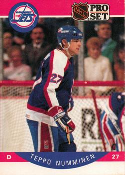 #334 Teppo Numminen - Winnipeg Jets - 1990-91 Pro Set Hockey