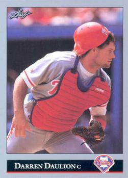 #335 Darren Daulton - Philadelphia Phillies - 1992 Leaf Baseball
