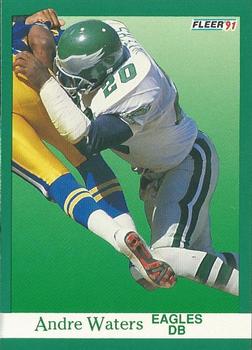 #335 Andre Waters - Philadelphia Eagles - 1991 Fleer Football