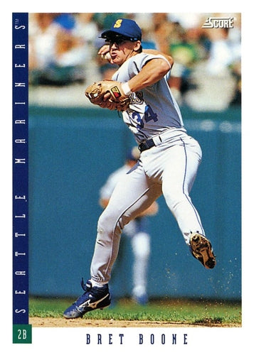 #335 Bret Boone - Seattle Mariners - 1993 Score Baseball